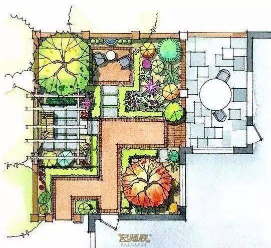 100款园林庭院景观设计平面效果图，总有一款是你喜欢的